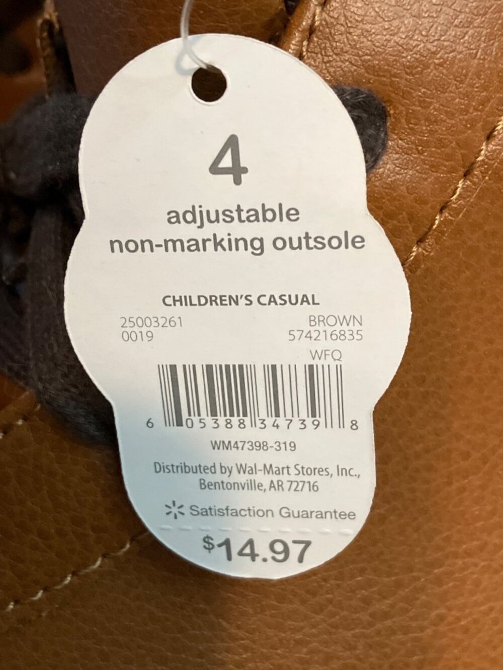 Wonder Nation Kids Brown High-Top Sneakers With Non-Marking Outsole Size Boys 4 - Picture 14 of 14
